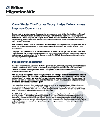 A page layout for a case study.