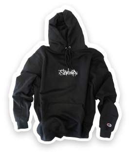 A photo of a hoodie Jourdan Hinkle designed.