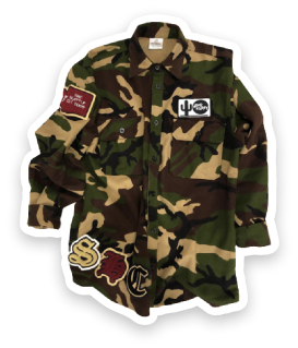 A photo of a shirt Jourdan Hinkle designed.