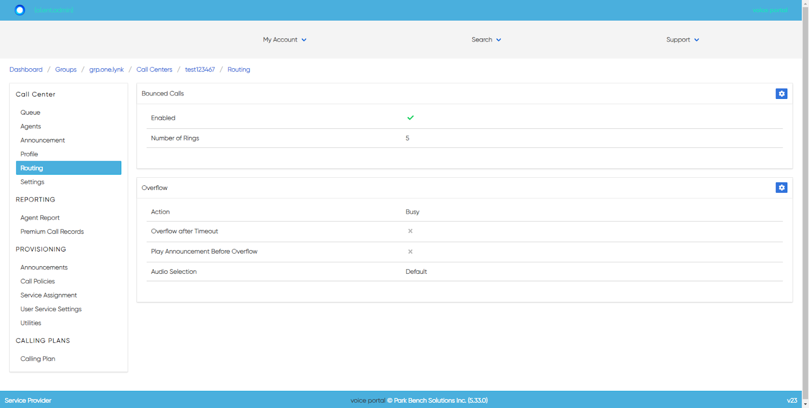 call queue routing