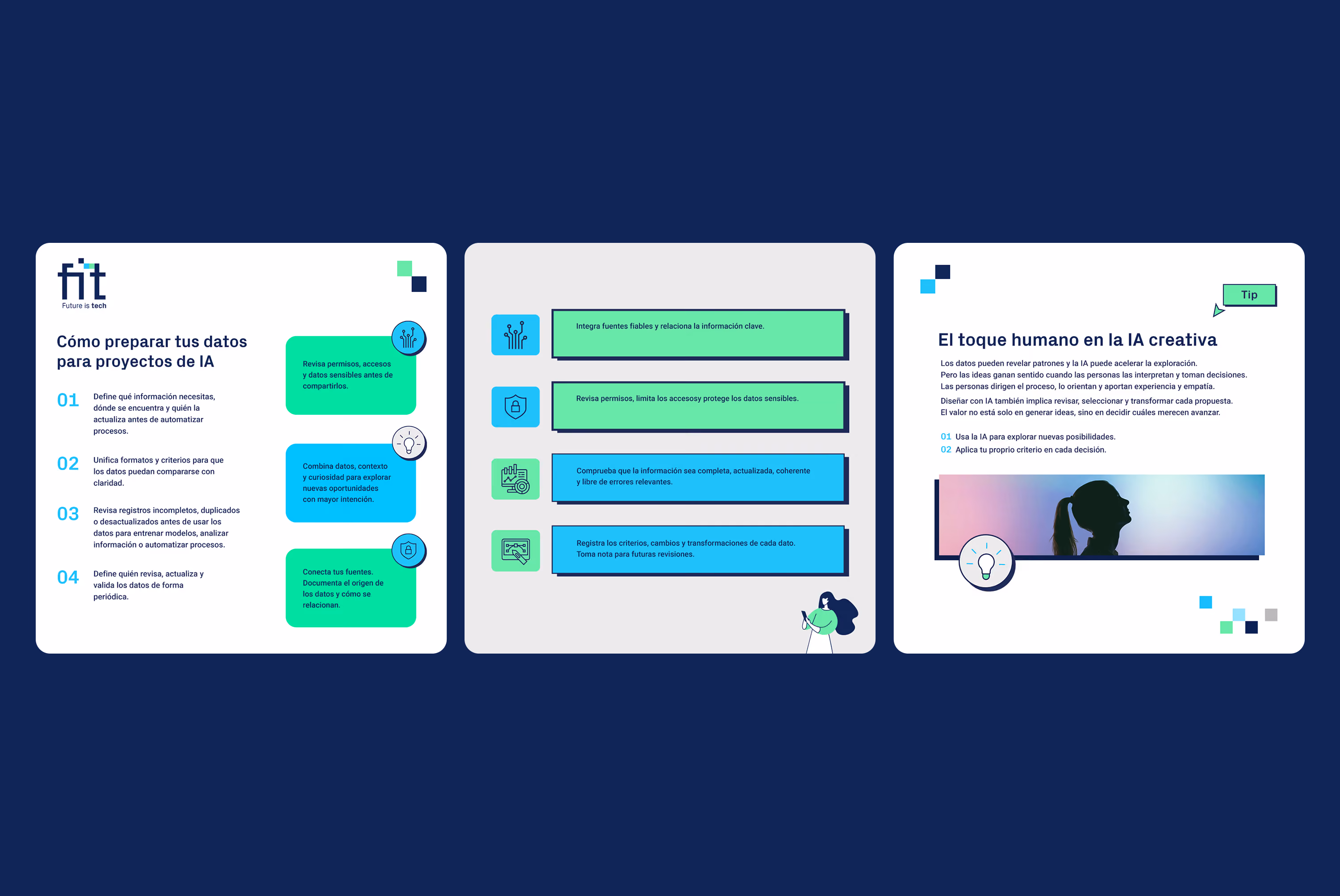 Full carousel template system for the Reports and tips category in light mode