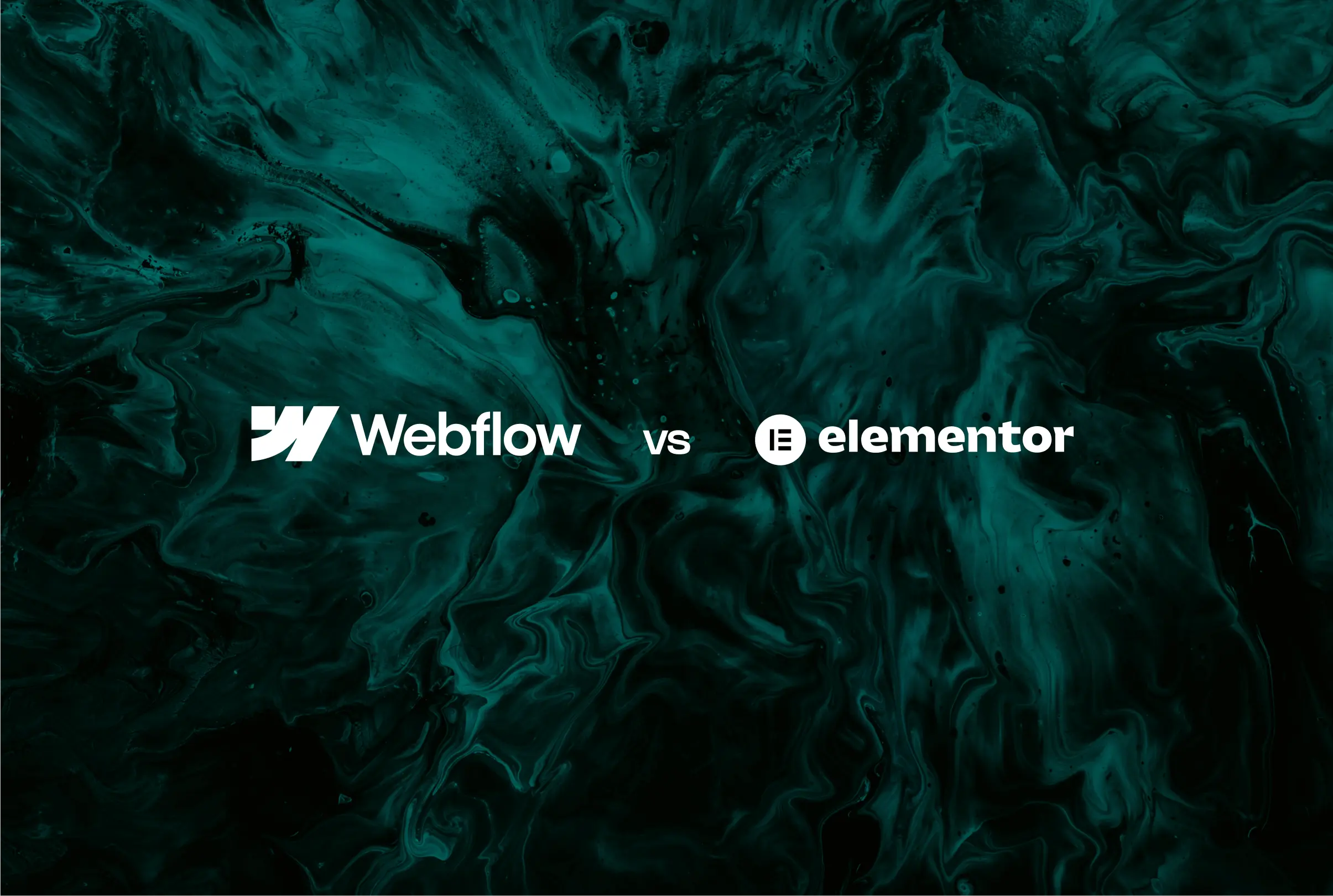 Elementor vs Webflow – article cover