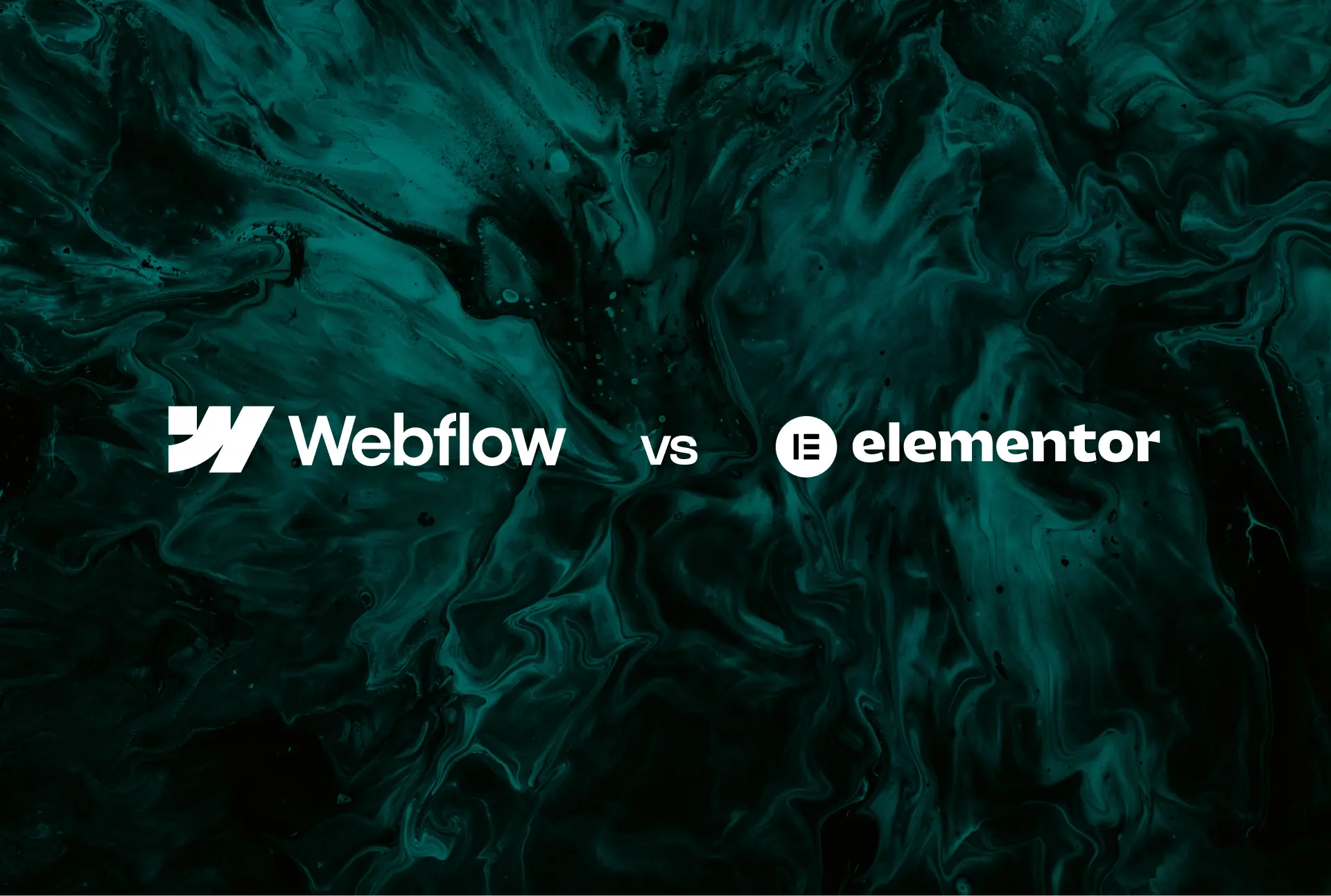 Elementor vs Webflow – article cover