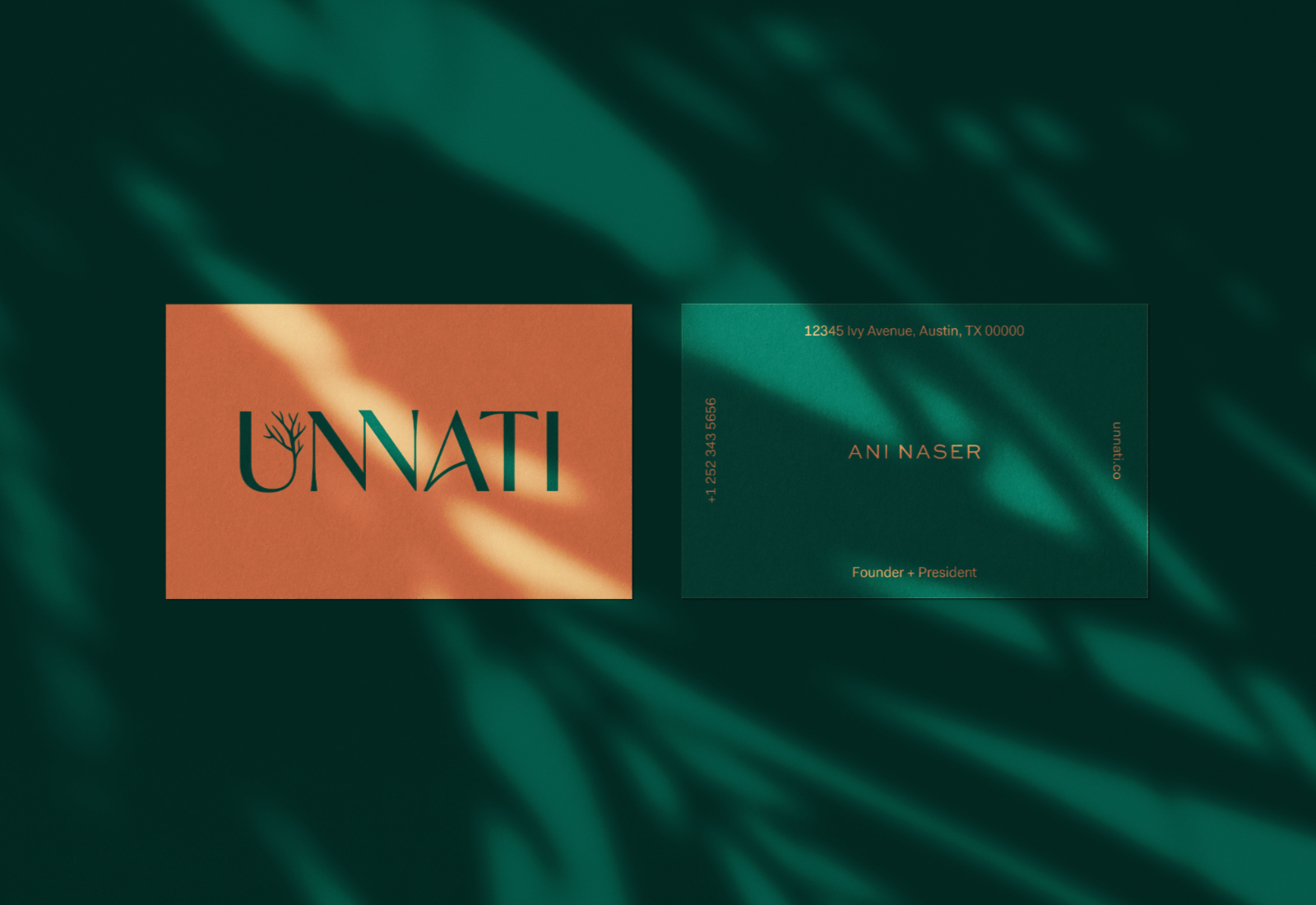 Unnati business cards thumbnail