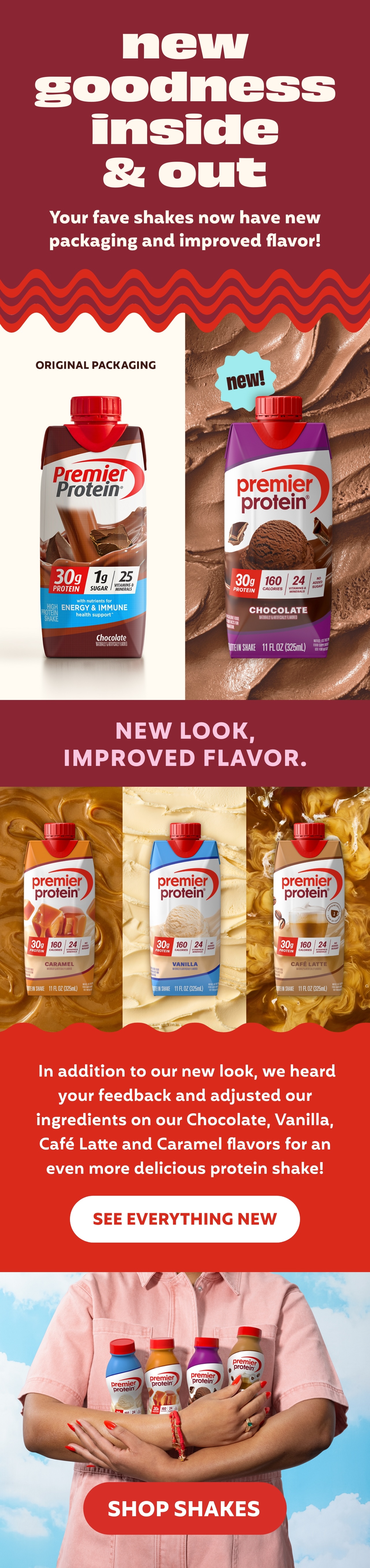 Premier Protein New Look email newsletter
