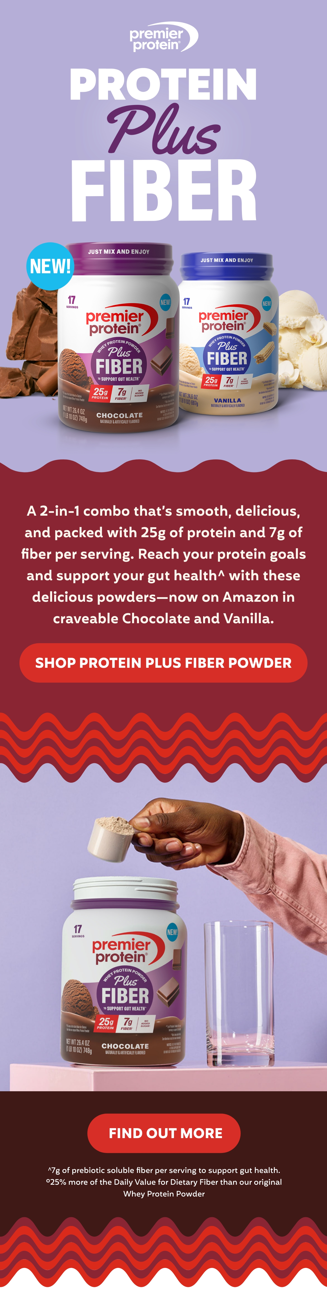 Protein Plus Fiber Powder 