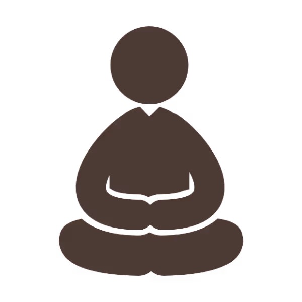 meditating man icon