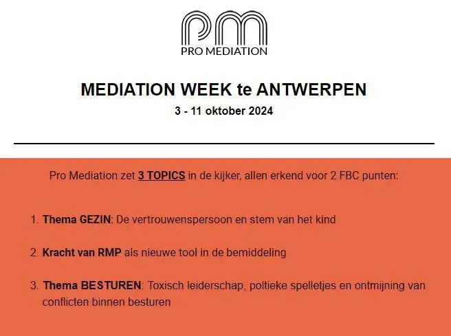📍 MEDIATION WEEK 📅 is coming...