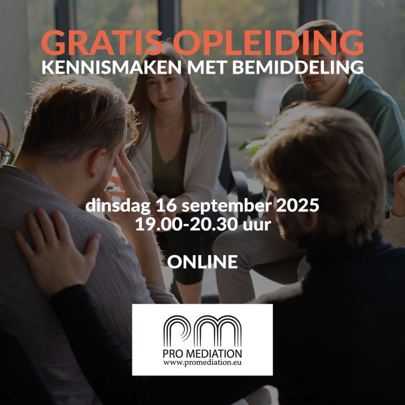 GRATIS online OPLEIDING BEMIDDELING - di. 16 september 2025