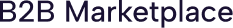 Text logo displaying 'B2B Marketplace' in a modern, dark blue font.
