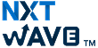 NXT WAVE brand logo in blue and dark blue text.