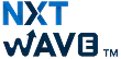 NXT WAVE brand logo in blue and dark blue text.