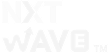NXT WAVE brand logo in blue and dark blue text.