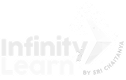 Infinity Learn logo with blue geometric design on the right.