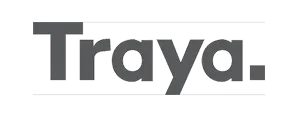 Traya brand name logo.