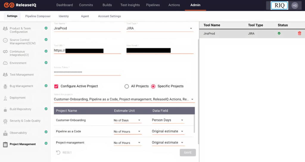 Jira configuration