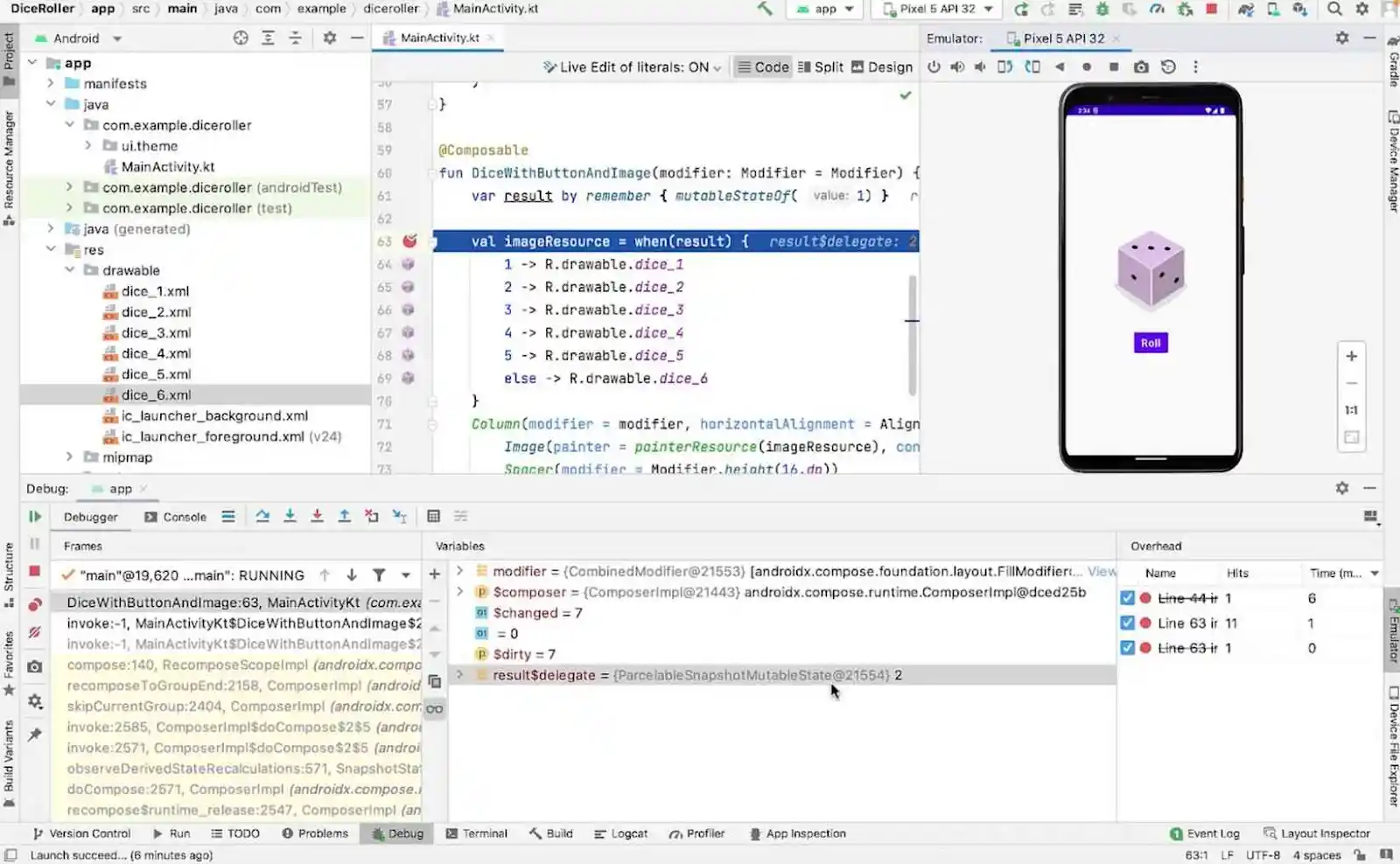 android debugging tools - Dashboard of Android Studio in live display, showcasing a host of functionalities.