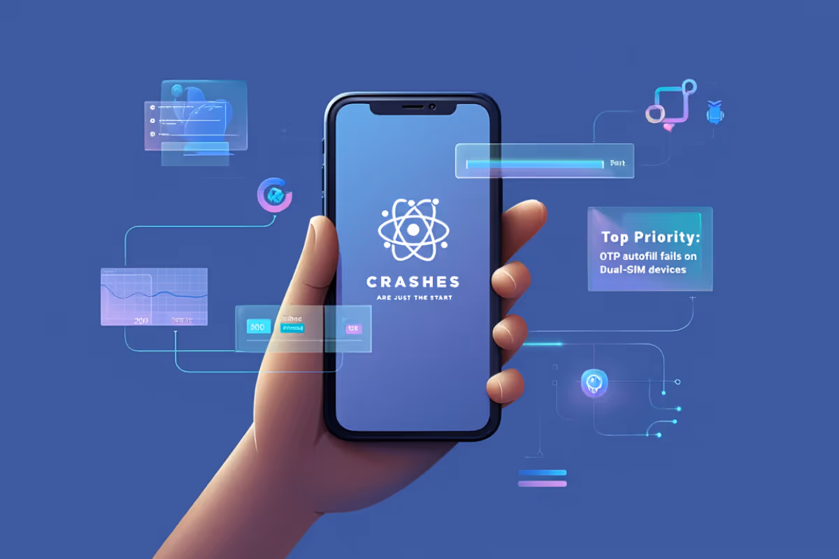 illustration for react native crash reporting