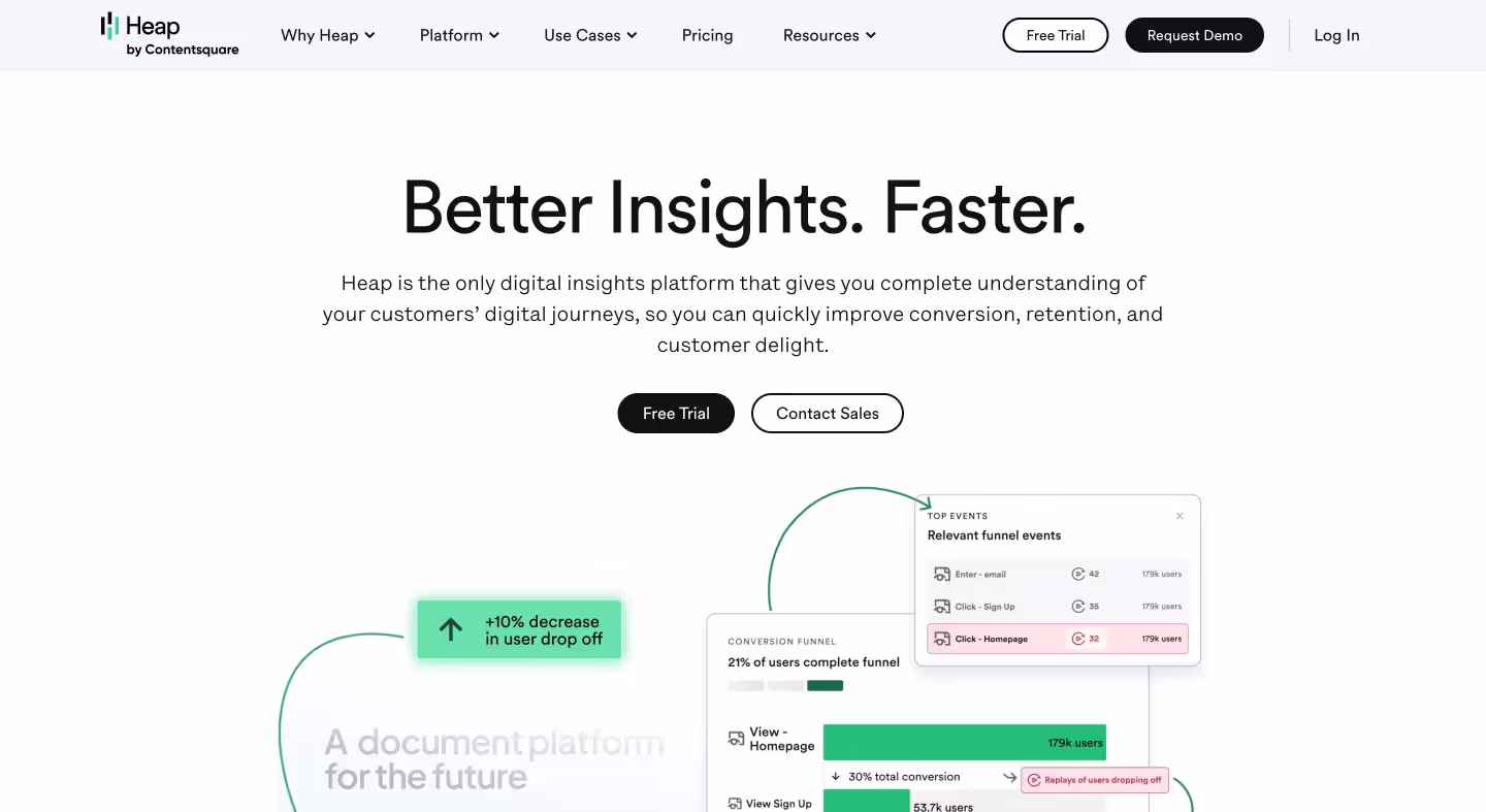 Heap - uxcam alternative - Zipy
