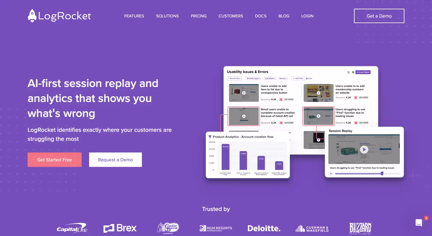 logrocket - uxcam alternative - Zipy