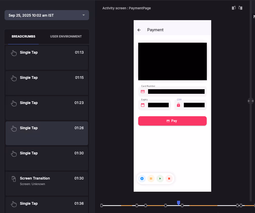 Custom masking for mobile application