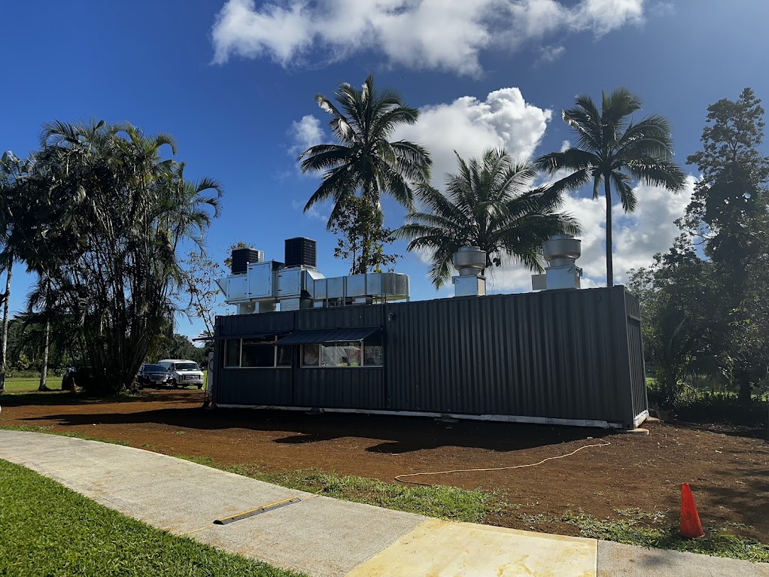 shipping container kitchen exterior 