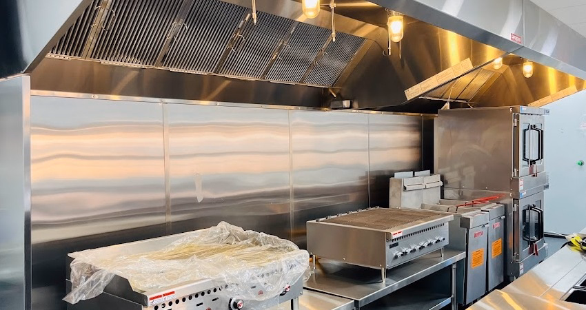 modular commercial kitchen interior 