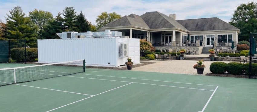 shipping container kitchen tennis club 