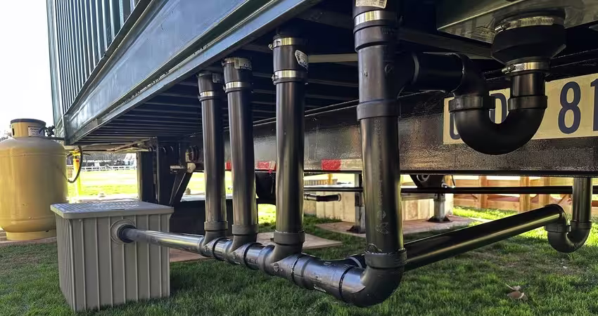 shipping container kitchen grease trap 