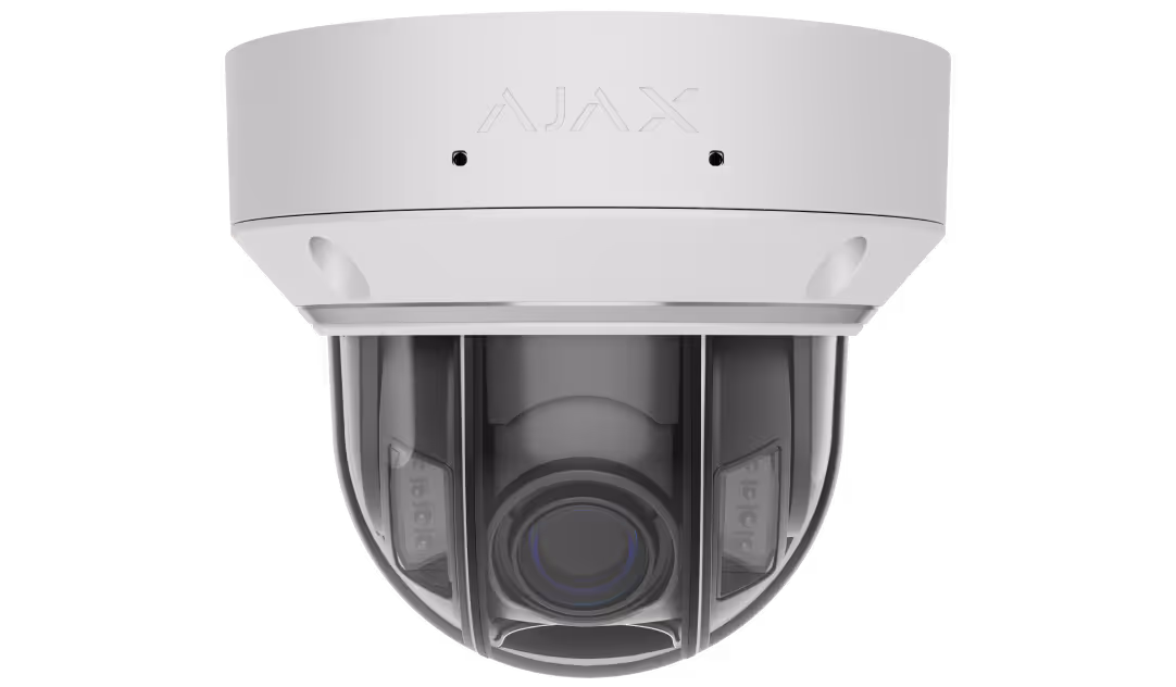 Caméra IP dôme intelligente 8 MP à objectif varifocal motorisé – Ajax DomeCam HLVF (8 MP)