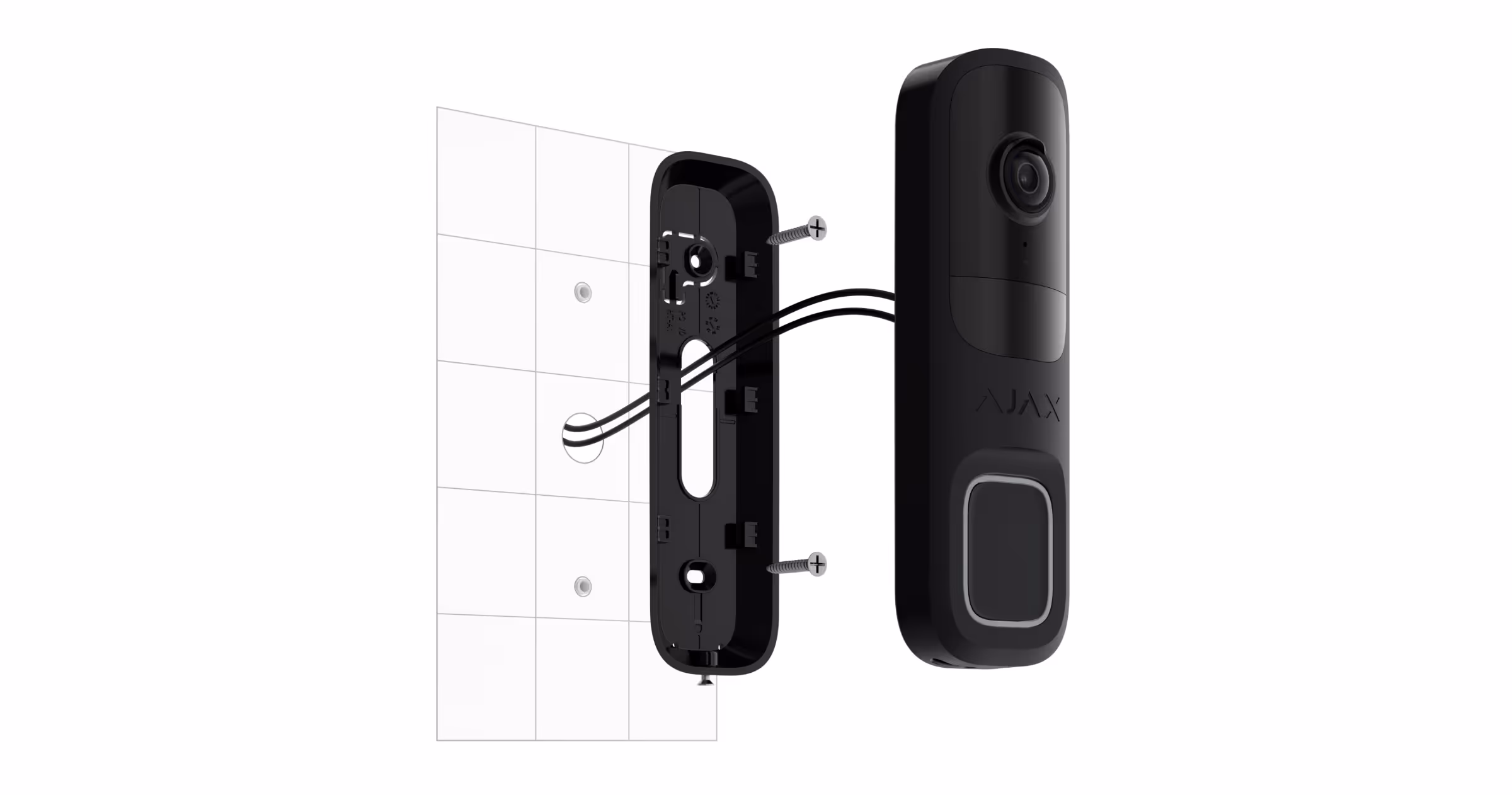 Sonnette vidéo intelligente avec caméra 4 MP, IA et détecteur de mouvement – Ajax DoorBell
