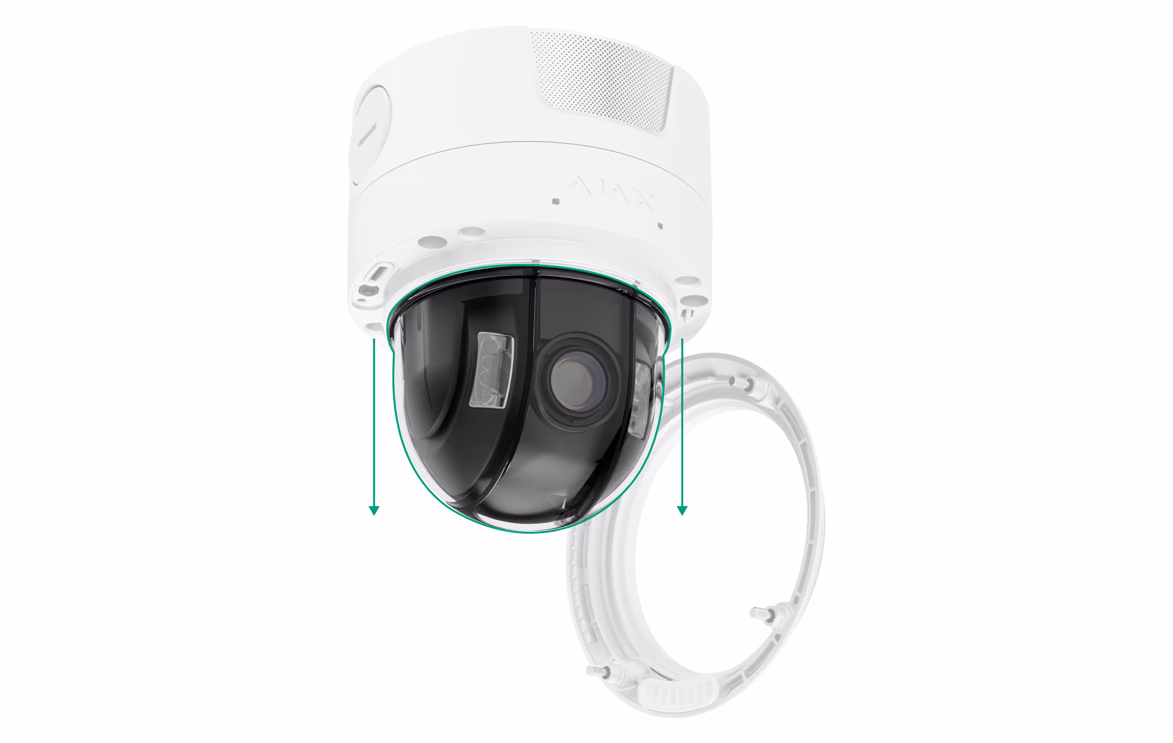 Caméra IP dôme professionnelle 8 MP à objectif varifocal P-Iris – Ajax Superior DomeCam HLVF (8 MP)