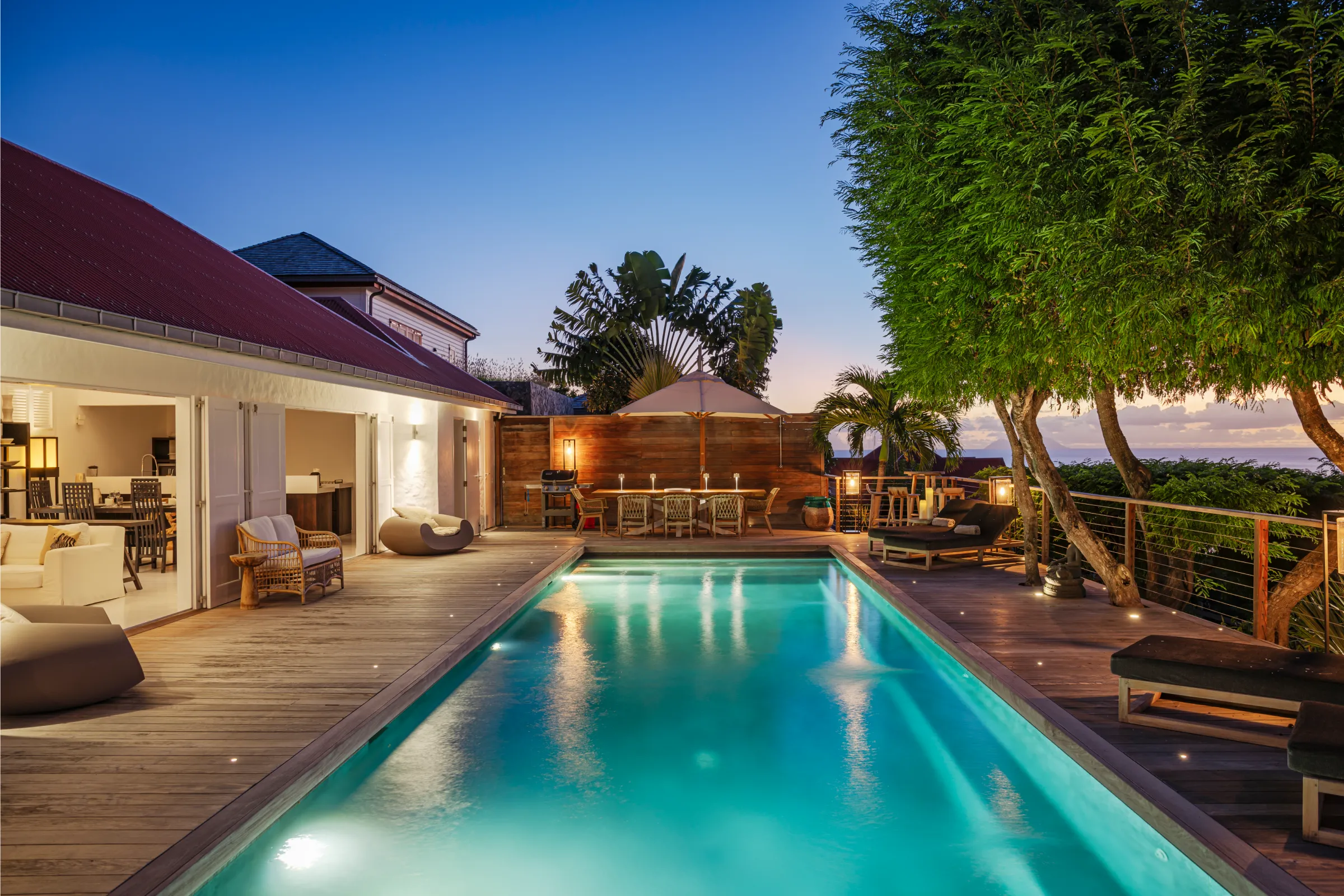 Villa Serenity - St Barts - Pool open space