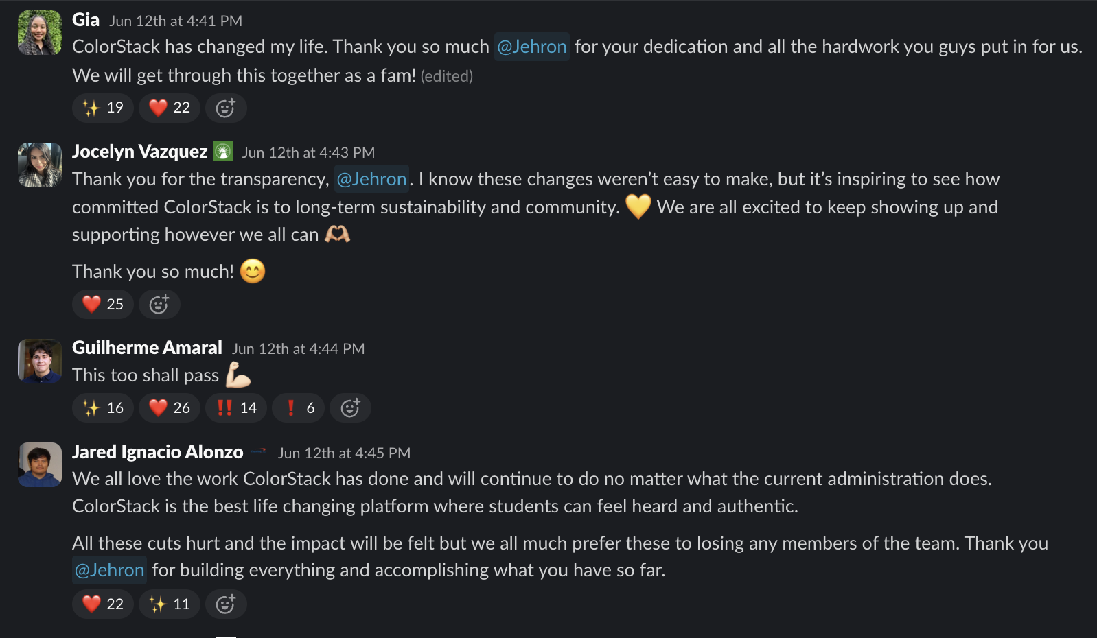 For Slack Section