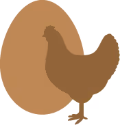 A graphic of an egg with 4.3 billion