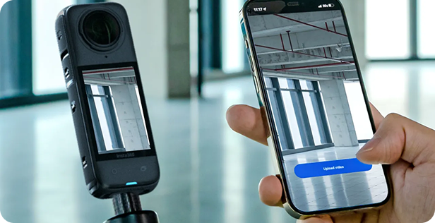 VEC onsite quality control using a tablet mounted on a tripod for 3D laser scanning and construction validation.