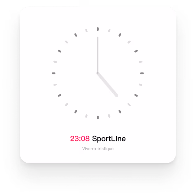 Card clock