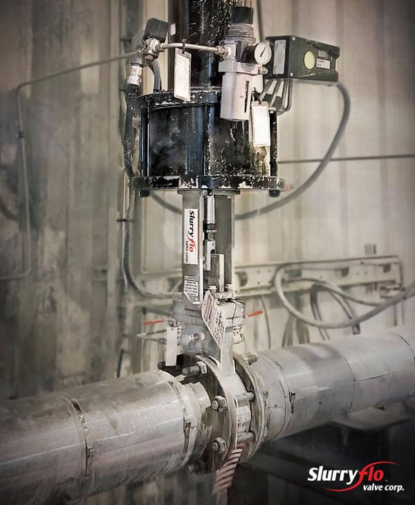 SlurryFlo Valves reduce the effects of valve abrasion