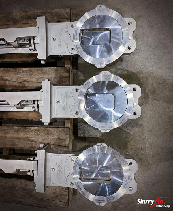 SlurryFlo 8" control valves for flotation feed application