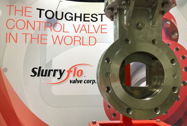 SlurryFlo's demo valve for Mine Expo 2016