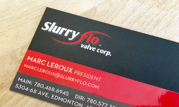 Business card for president promotion