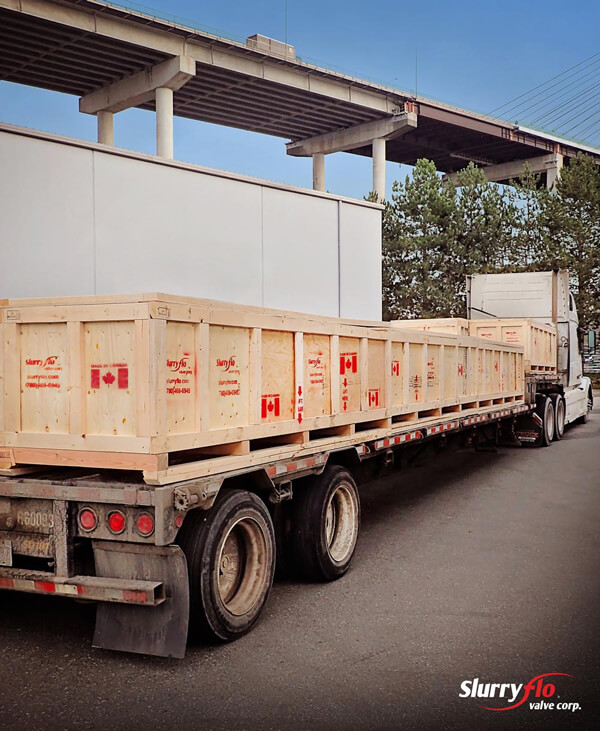 SlurryFlo control valve shipments