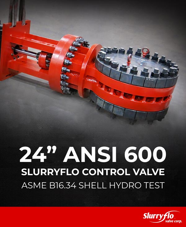 24" ANSI 600 SlurryFlo Control Valve