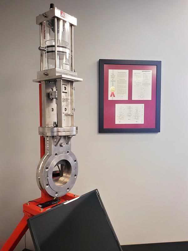 SlurryFlo control valve in office
