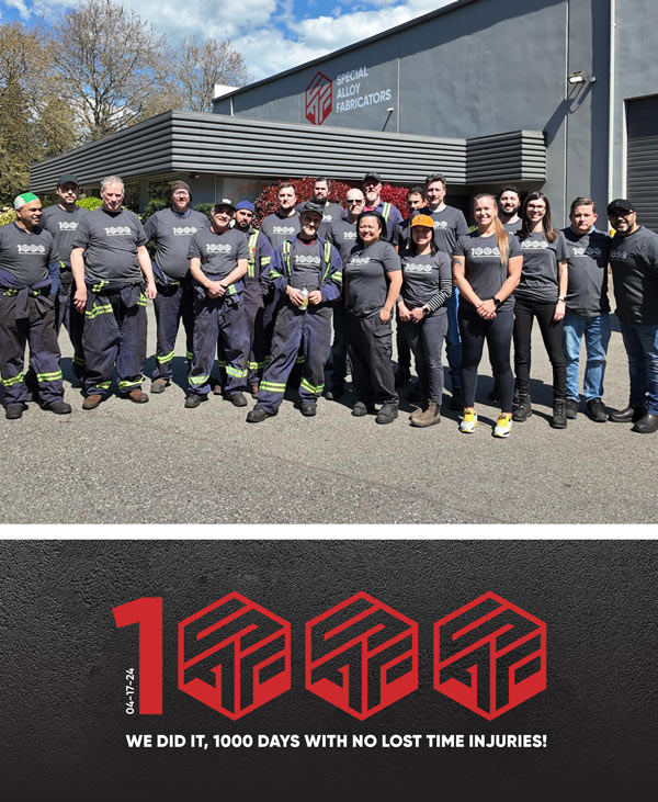 Special Alloy Fabricators' British Columbia Team