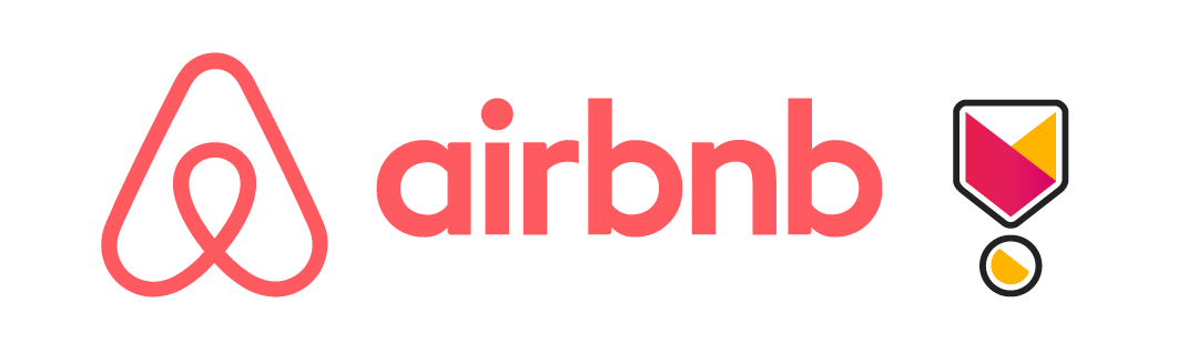 Logo officiel Airbnb accompagné du badge Superhost