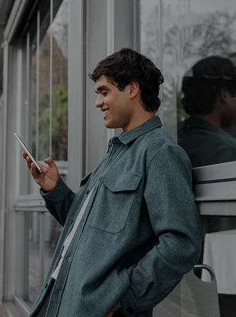 Person attending online group and individual therapy