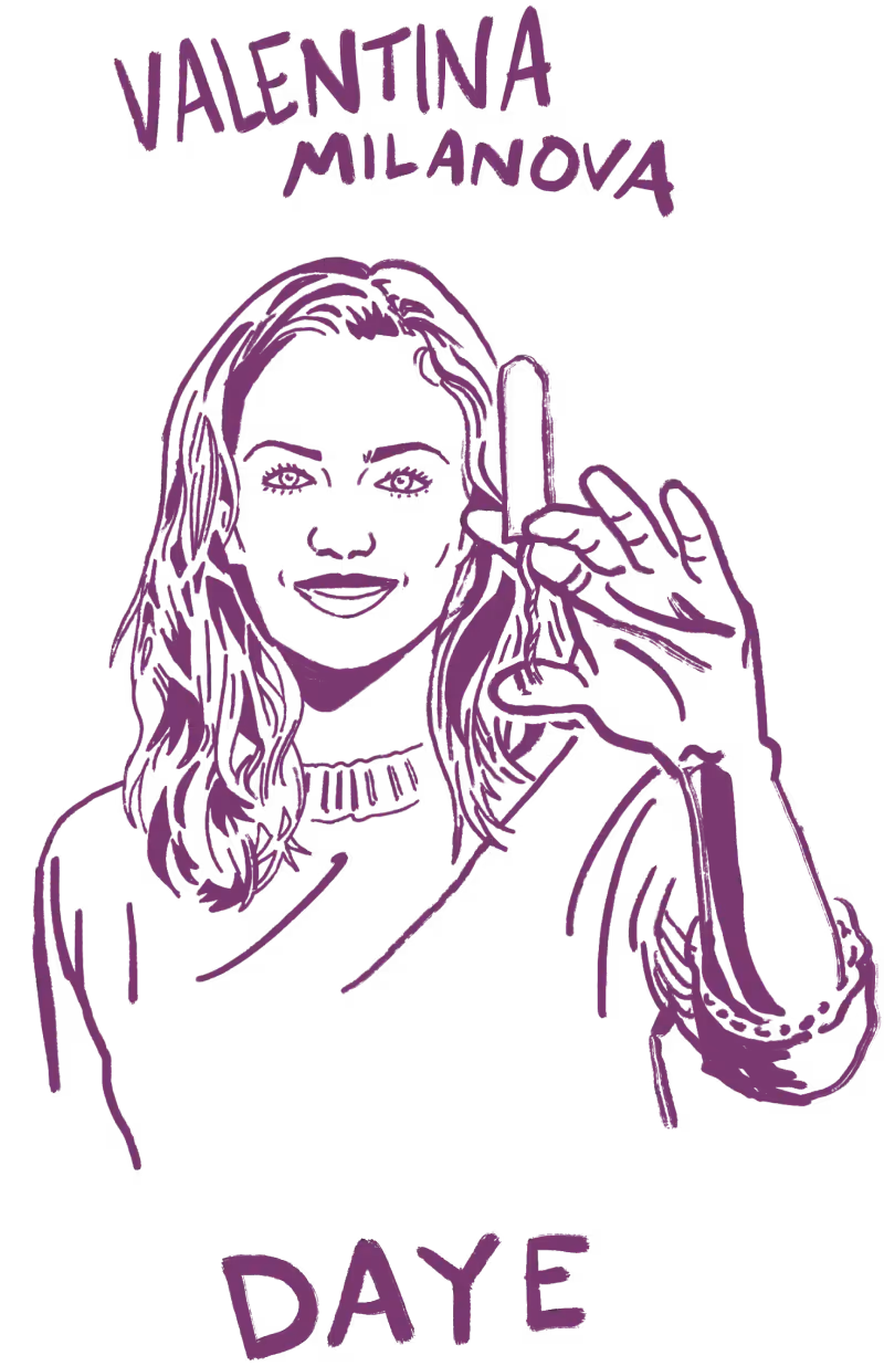 Valentina Milanova, founder of DAYE