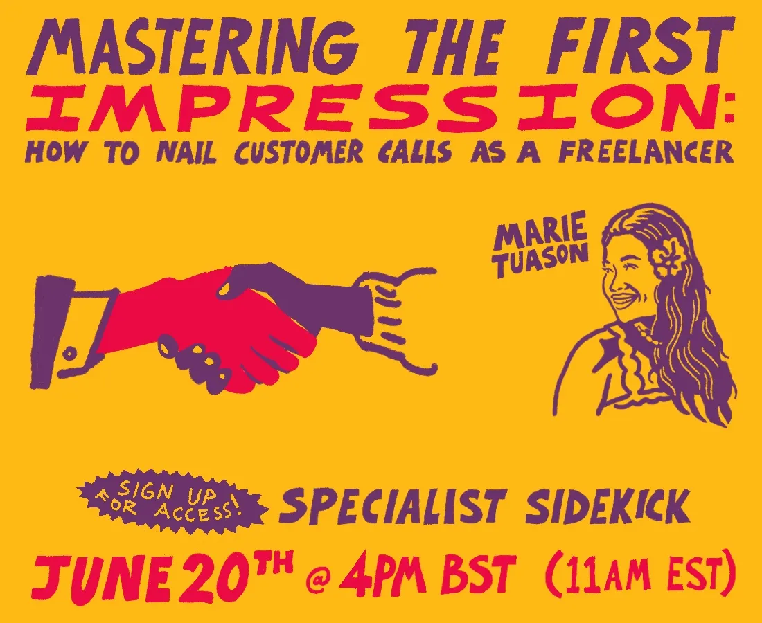 “Mastering the First Impression: How to Nail Customer Calls as a Freelancer” with Marie Tuason
