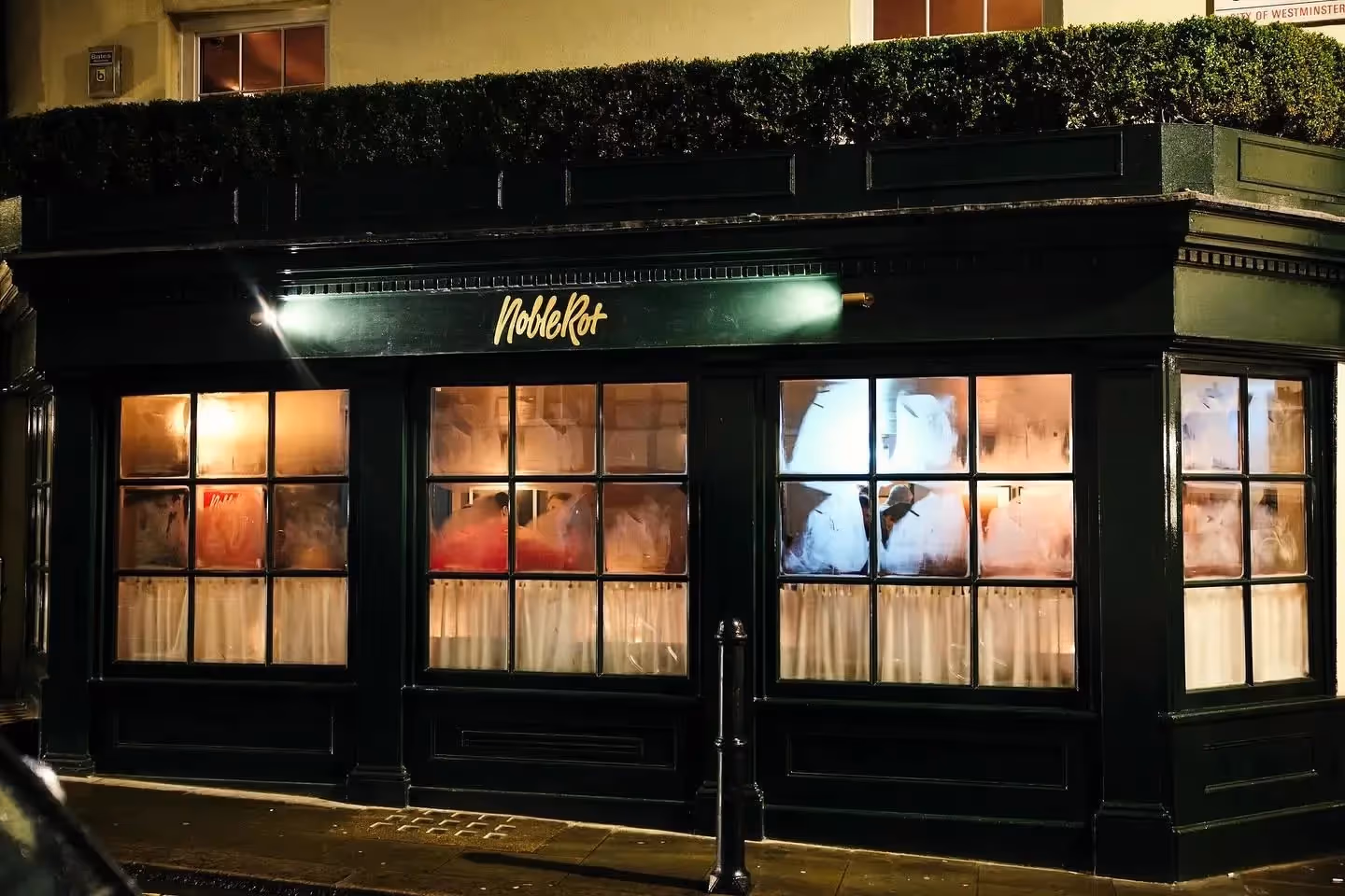 Dinner at Noble Rot Mayfair